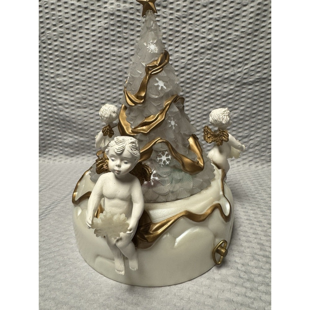 Vintage 1996 Avon Sparkling Angelic Musical Christmas‎ Hark the Herald Angels